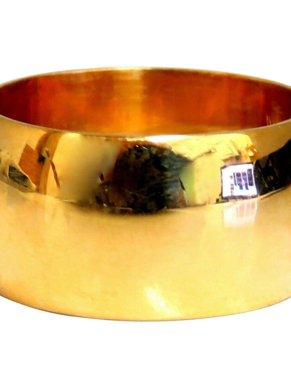 11.1mm Wide Classic 14kt Gold Band Semi Domed High Shine*